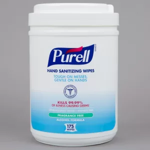 Hand Sanitizing Wipes Purell 175 Count Ethyl Alcohol Canister