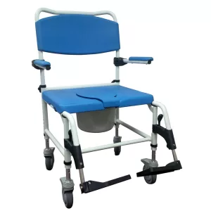 Aluminum Bariatric Rehab Shower Commode Chair