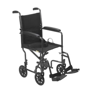 drive lightweight steel transport wheelchair