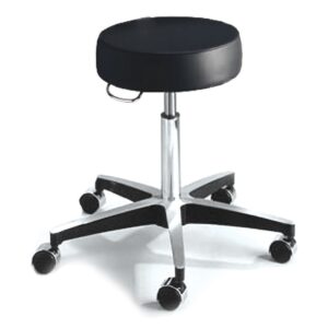 Exam Stool McKesson Backless Pneumatic Height Adjustment 5 Casters Black